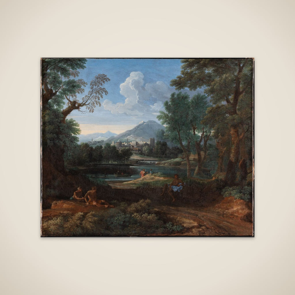 Arkadisk landskab unframed print