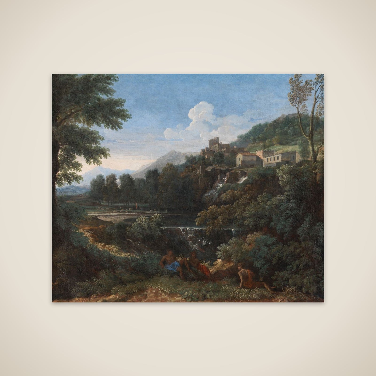 Arkadisk landskab unframed print