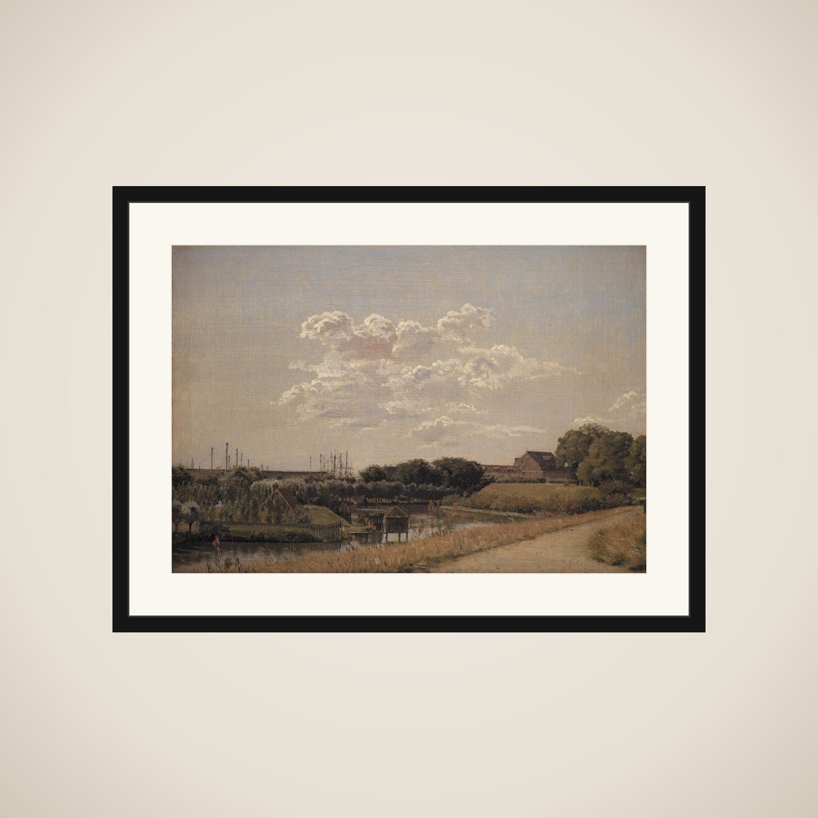 Parti fra Kastelsvolden mod Langelinie og Flådens Leje framed
