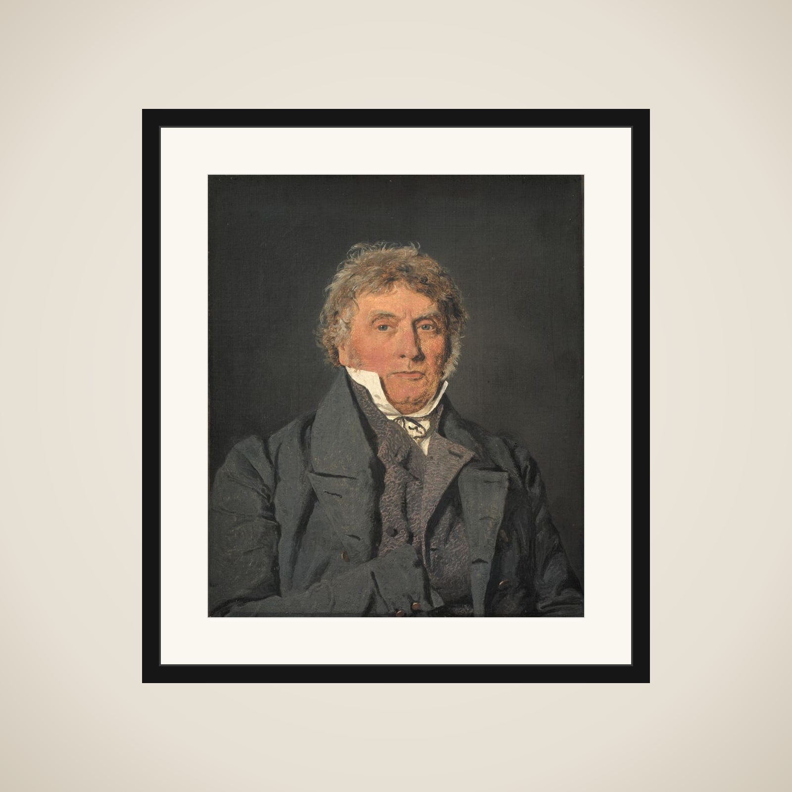 Bagermester Peter Berendt Købke, kunstnerens fader framed