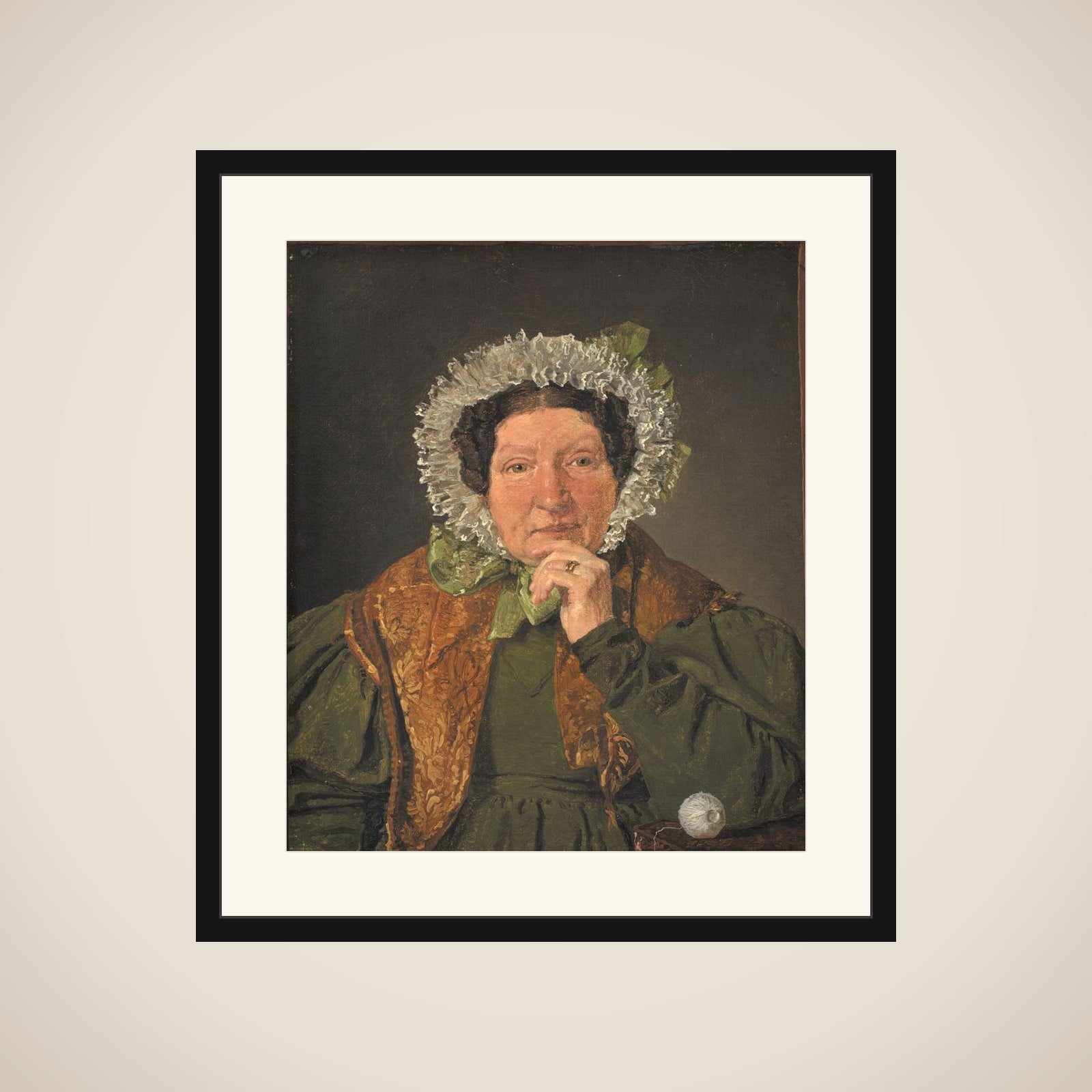 Cecilia Margrethe Købke, født Petersen, kunstnerens moder framed
