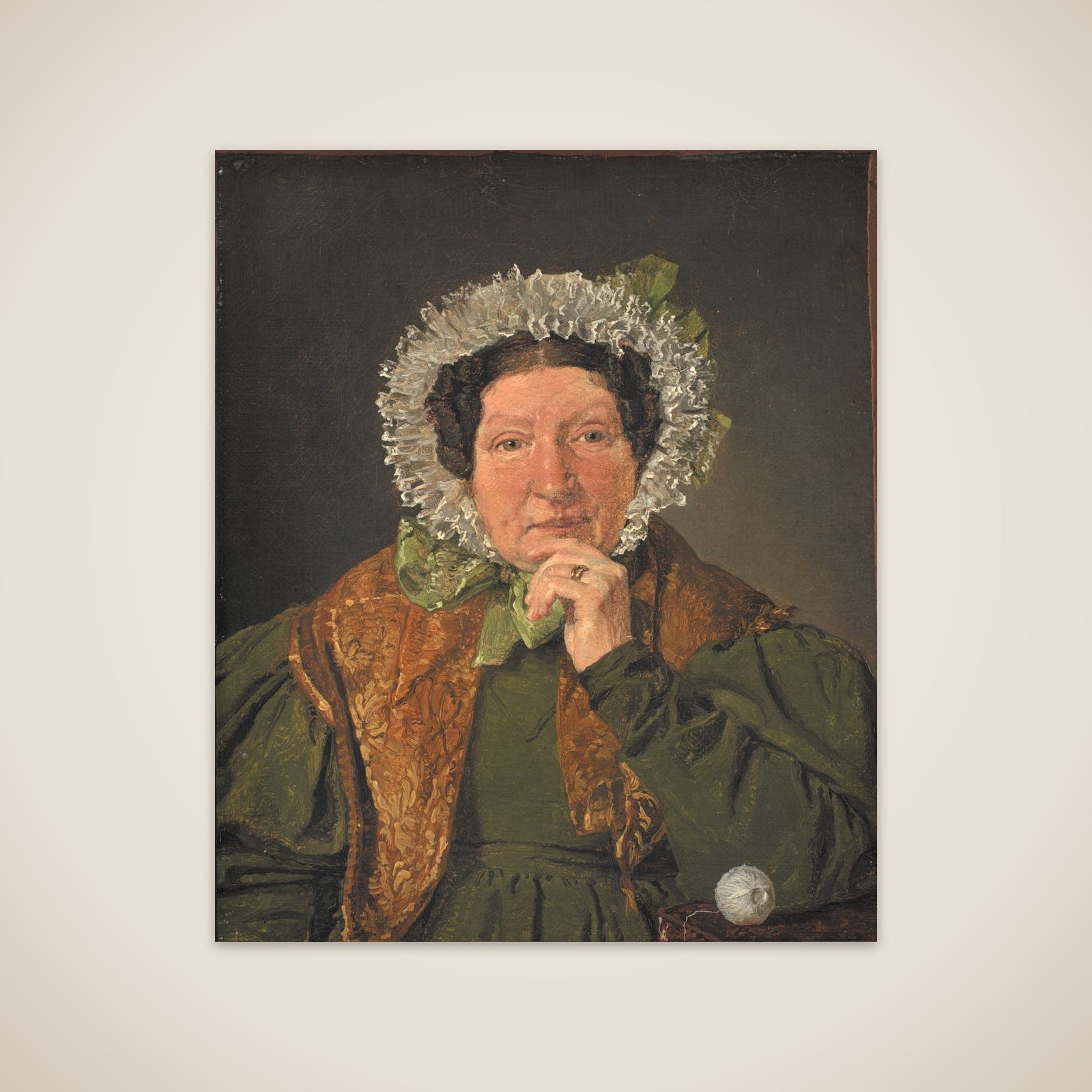 Cecilia Margrethe Købke, født Petersen, kunstnerens moder unframed print