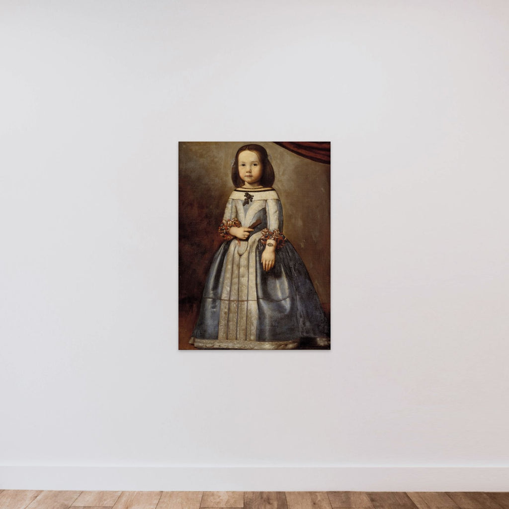 Portræt af Laura Chigi unframed — shown to scale