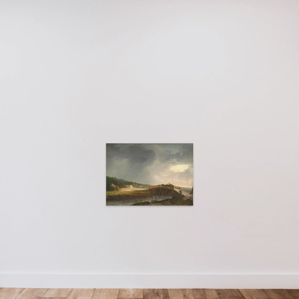 Broen over Tryggevælde å med udsigt til Køge unframed — shown to scale
