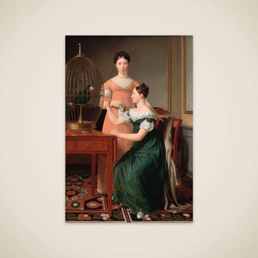 Mendel Levin Nathansons ældste døtre, Bella og Hanna unframed print