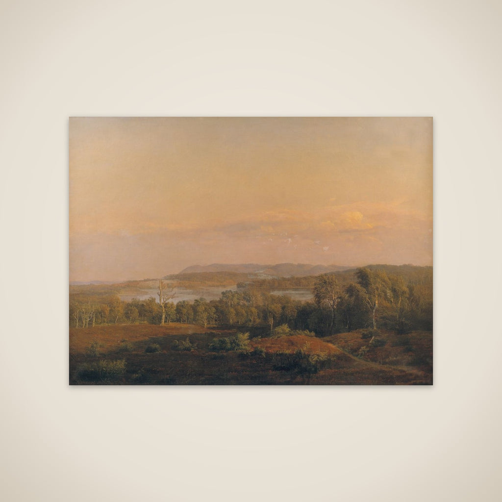 Udsigt mod Himmelbjerget. Aften unframed print