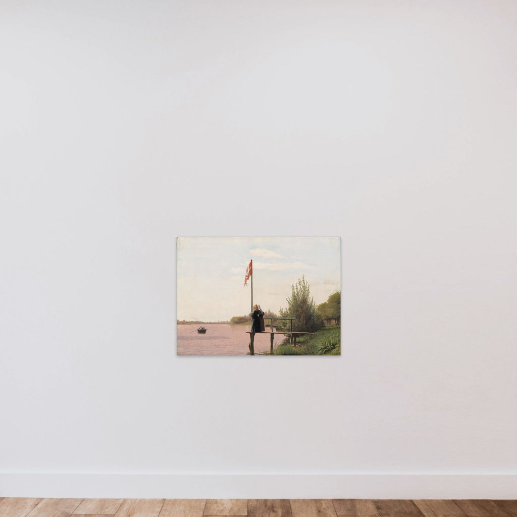 Udsigt fra Dosseringen ved Sortedamssøen mod Nørrebro unframed — shown to scale