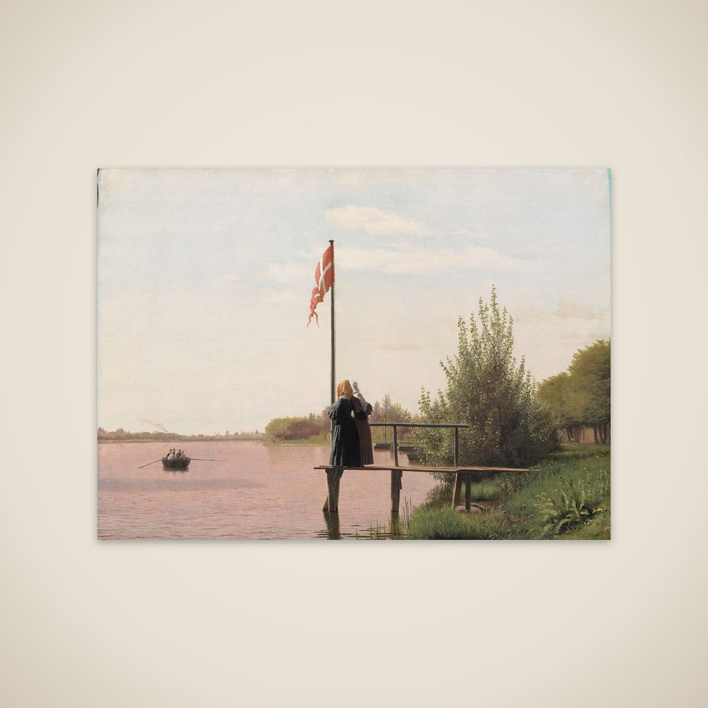 Udsigt fra Dosseringen ved Sortedamssøen mod Nørrebro unframed print