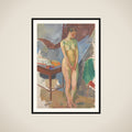 Stående kvindelig model framed