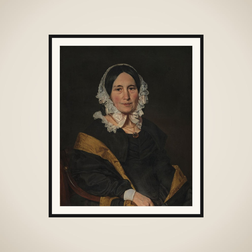 Cathrine Jensen, f. Lorenzen, kunstnerens hustru framed