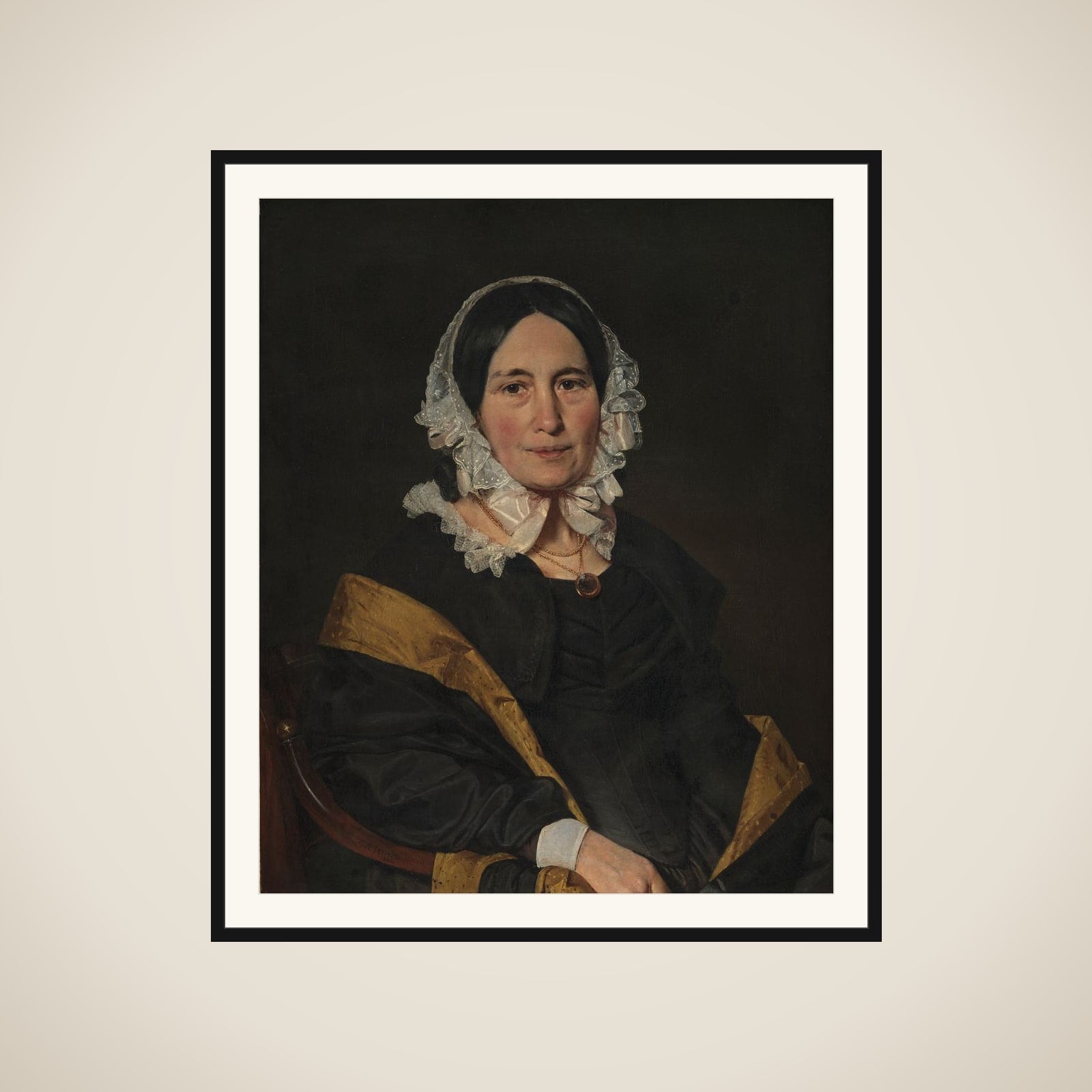 Cathrine Jensen, f. Lorenzen, kunstnerens hustru framed