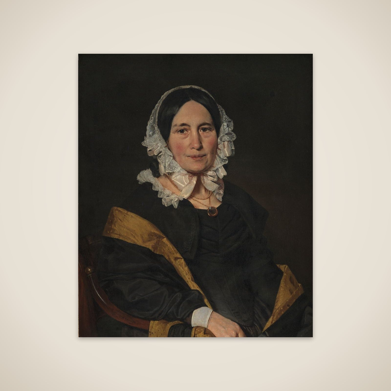 Cathrine Jensen, f. Lorenzen, kunstnerens hustru unframed print