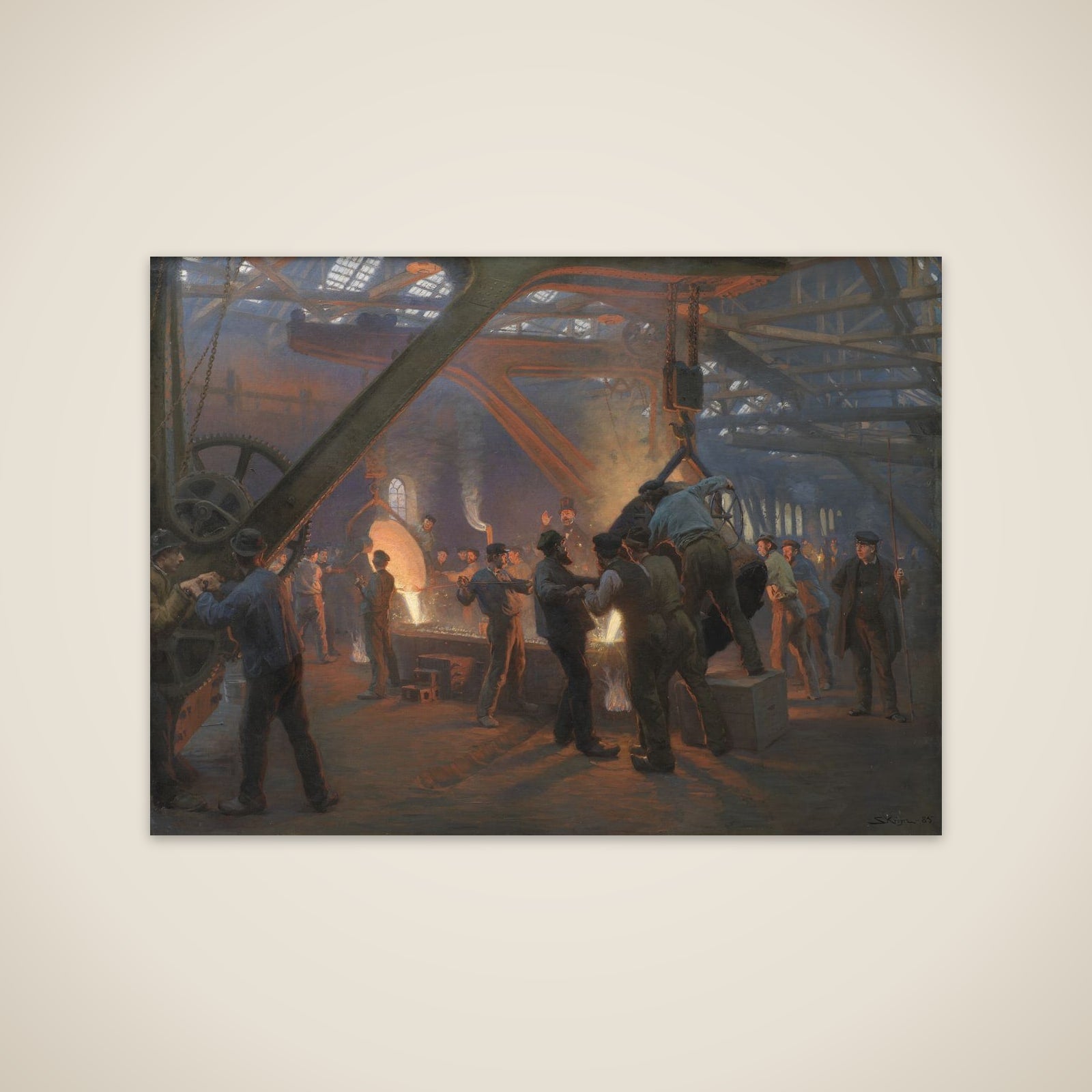 Fra Burmeister & Wains jernstøberi unframed print