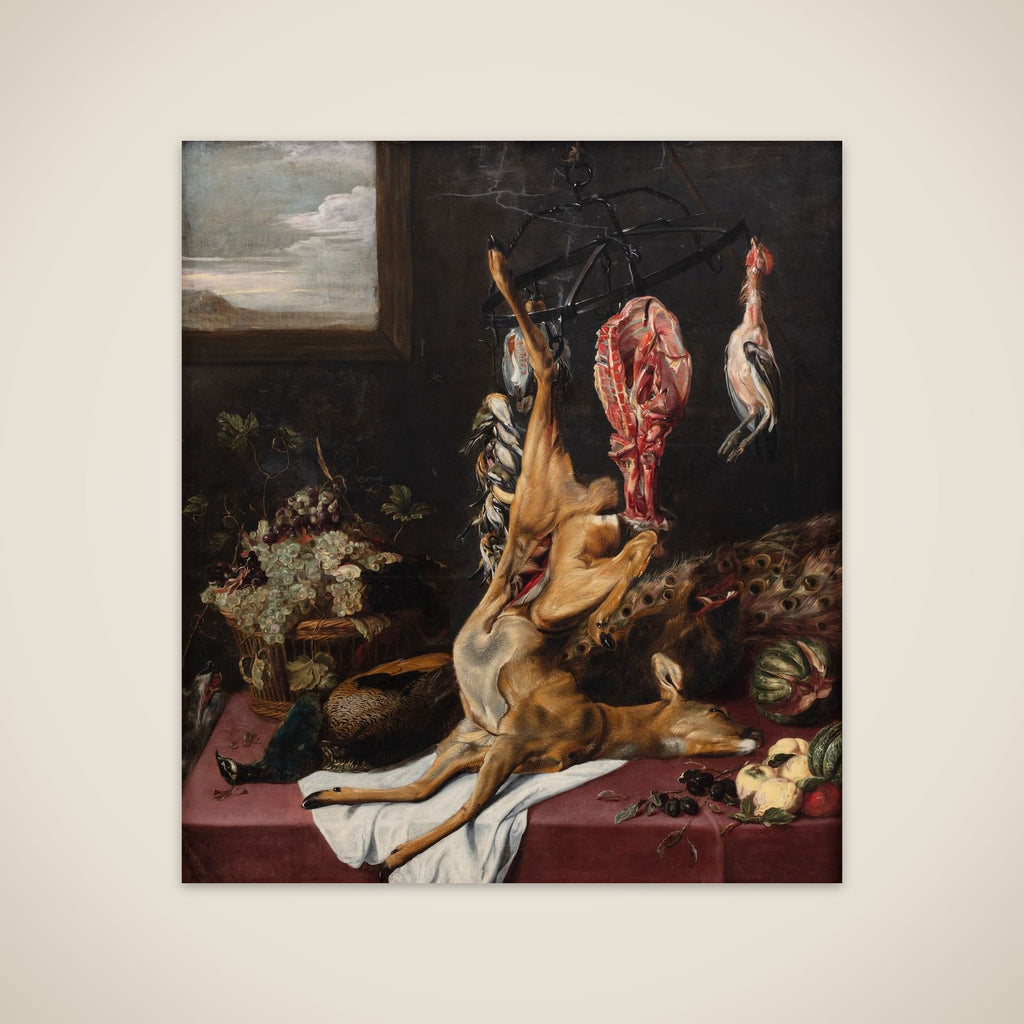 Vildt og frugter unframed print
