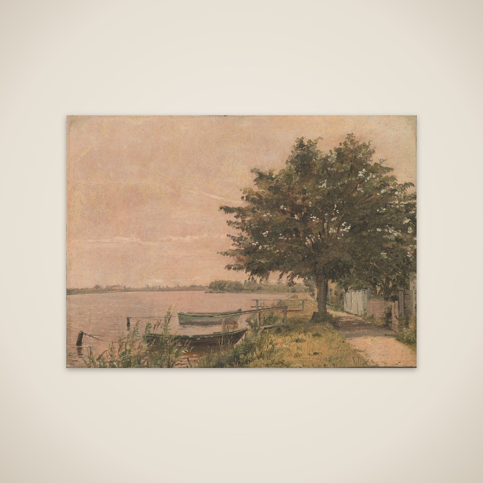 Parti fra Dosseringen mod Nørrebro unframed print