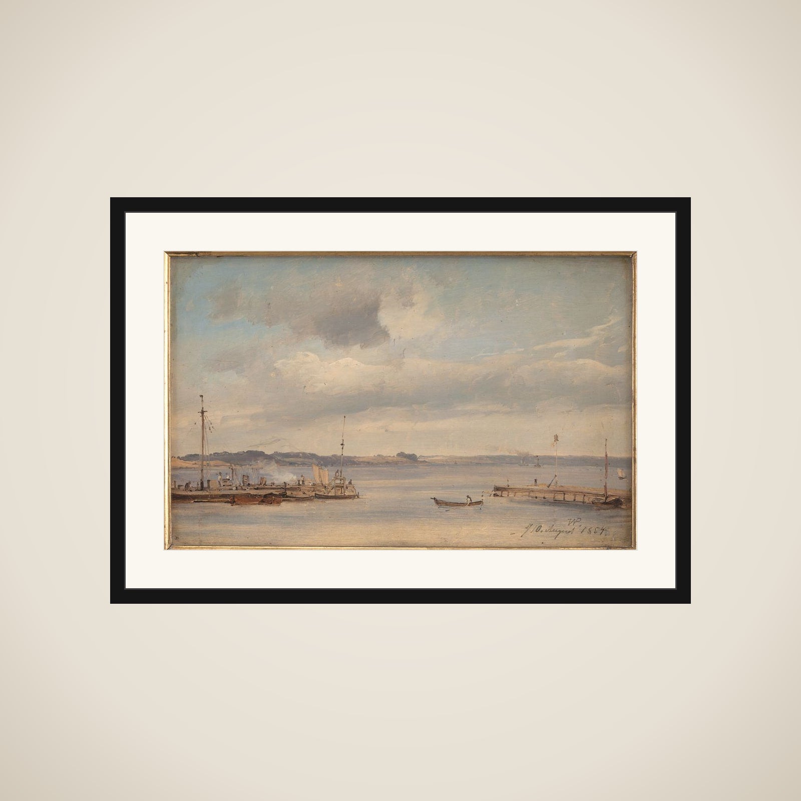 En bådehavn. Humlebæk framed