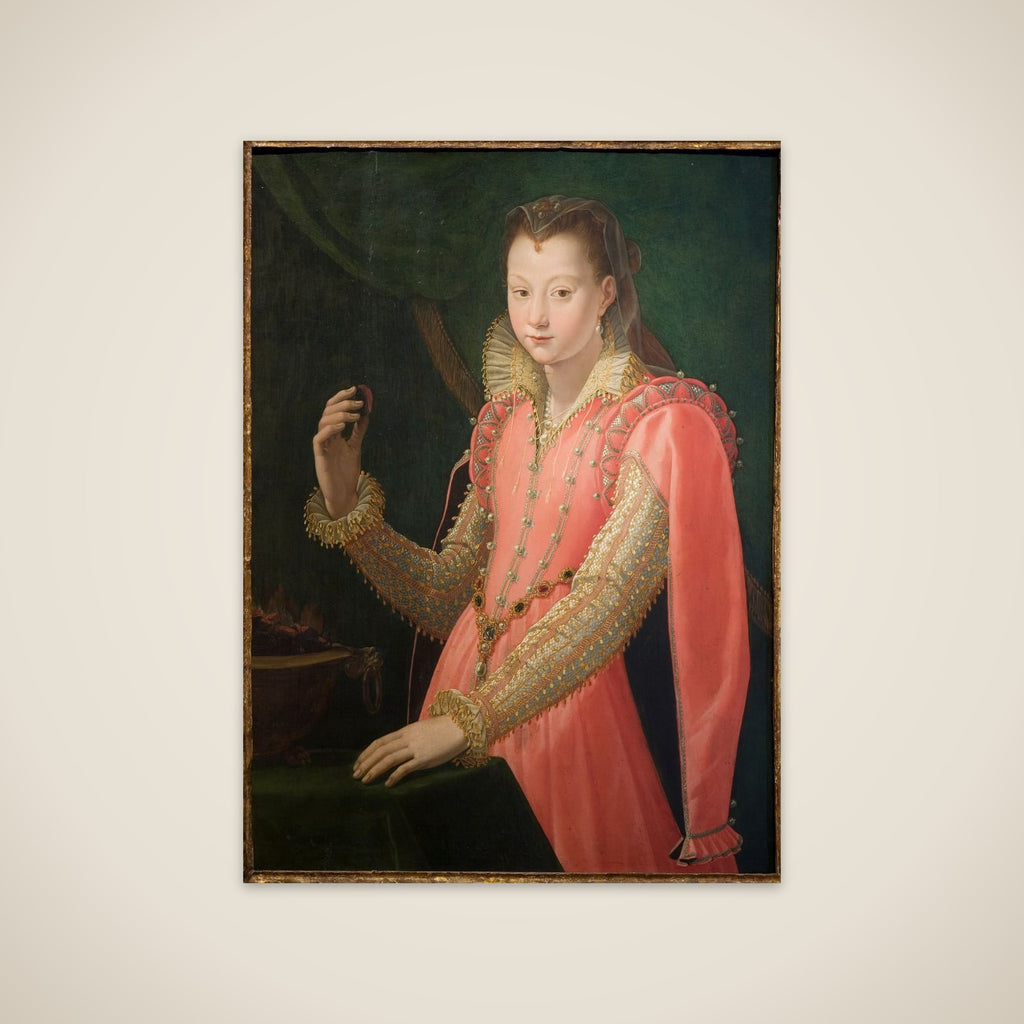 Ung kvinde portrætteret som Portia Catonis unframed print