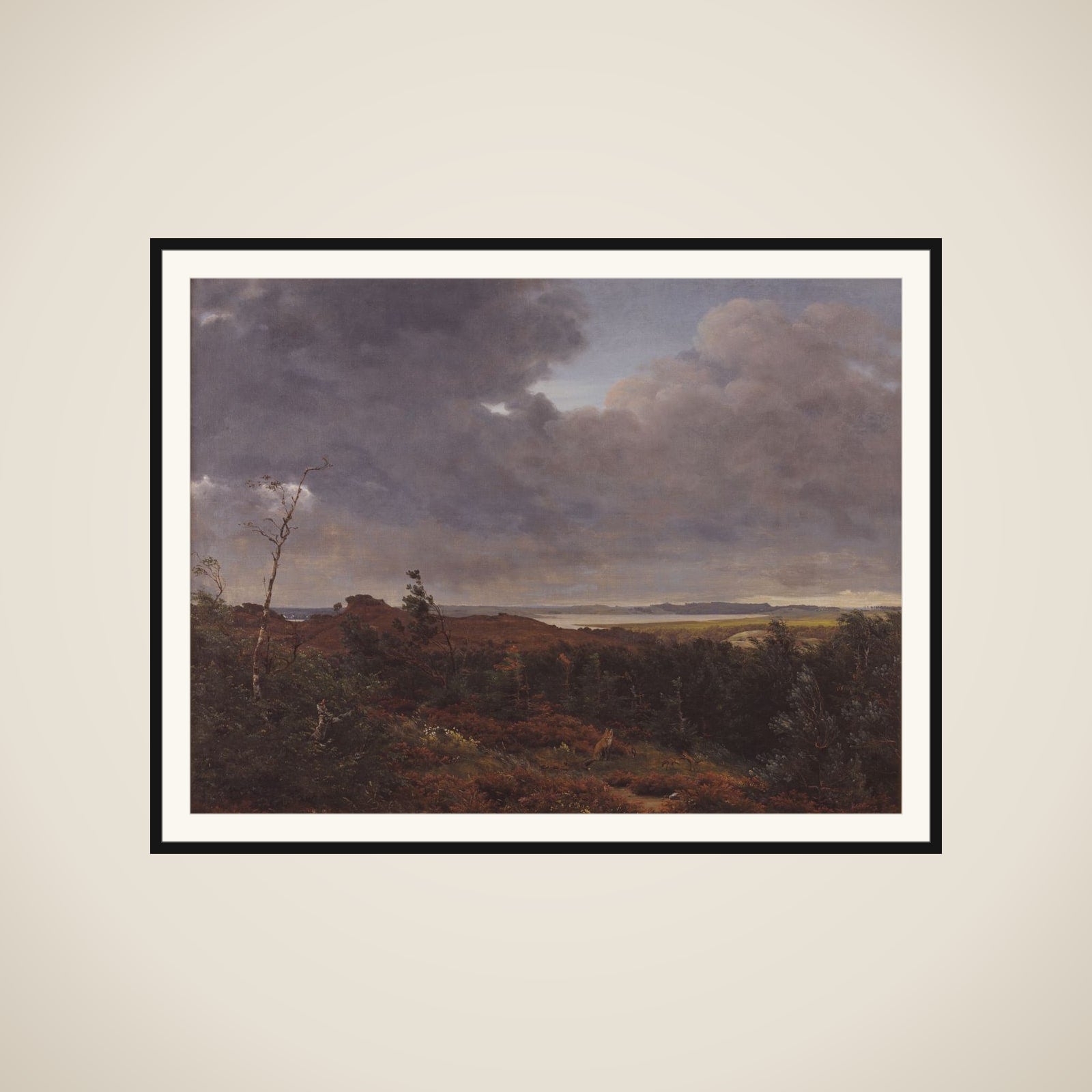 Udsigt mod Frederiksværk fra Tisvilde Skov framed