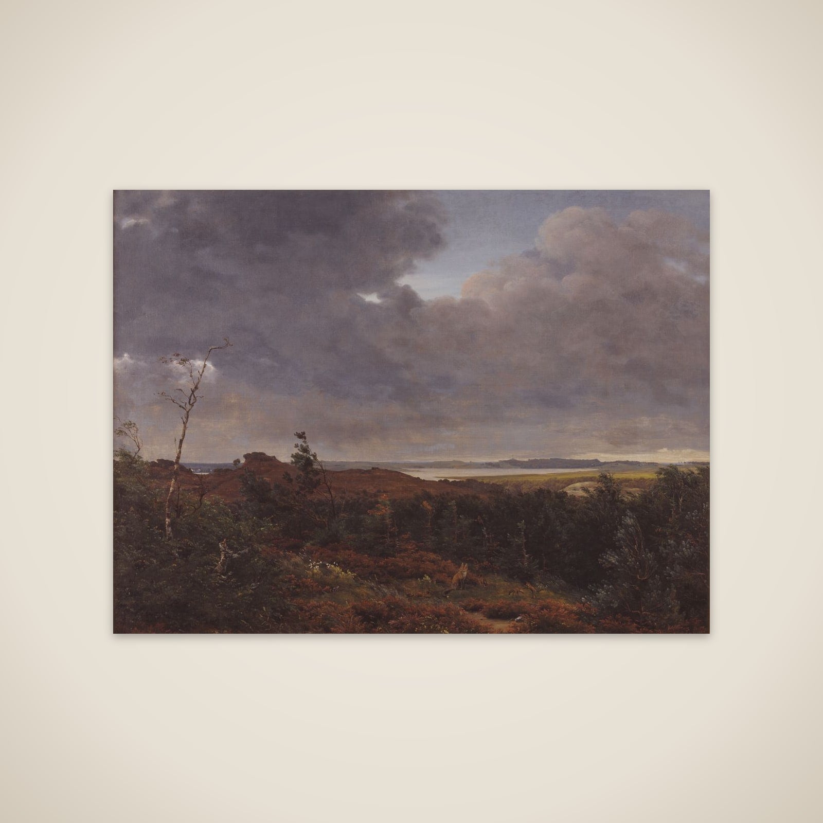 Udsigt mod Frederiksværk fra Tisvilde Skov unframed print