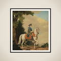 Katharina II af Rusland, ridende i garderuniform på hesten Brillante, den 28. juni 1762 framed