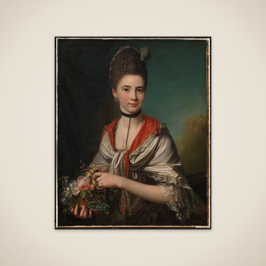 Anna Elisabeth Battier, f. Storp unframed print