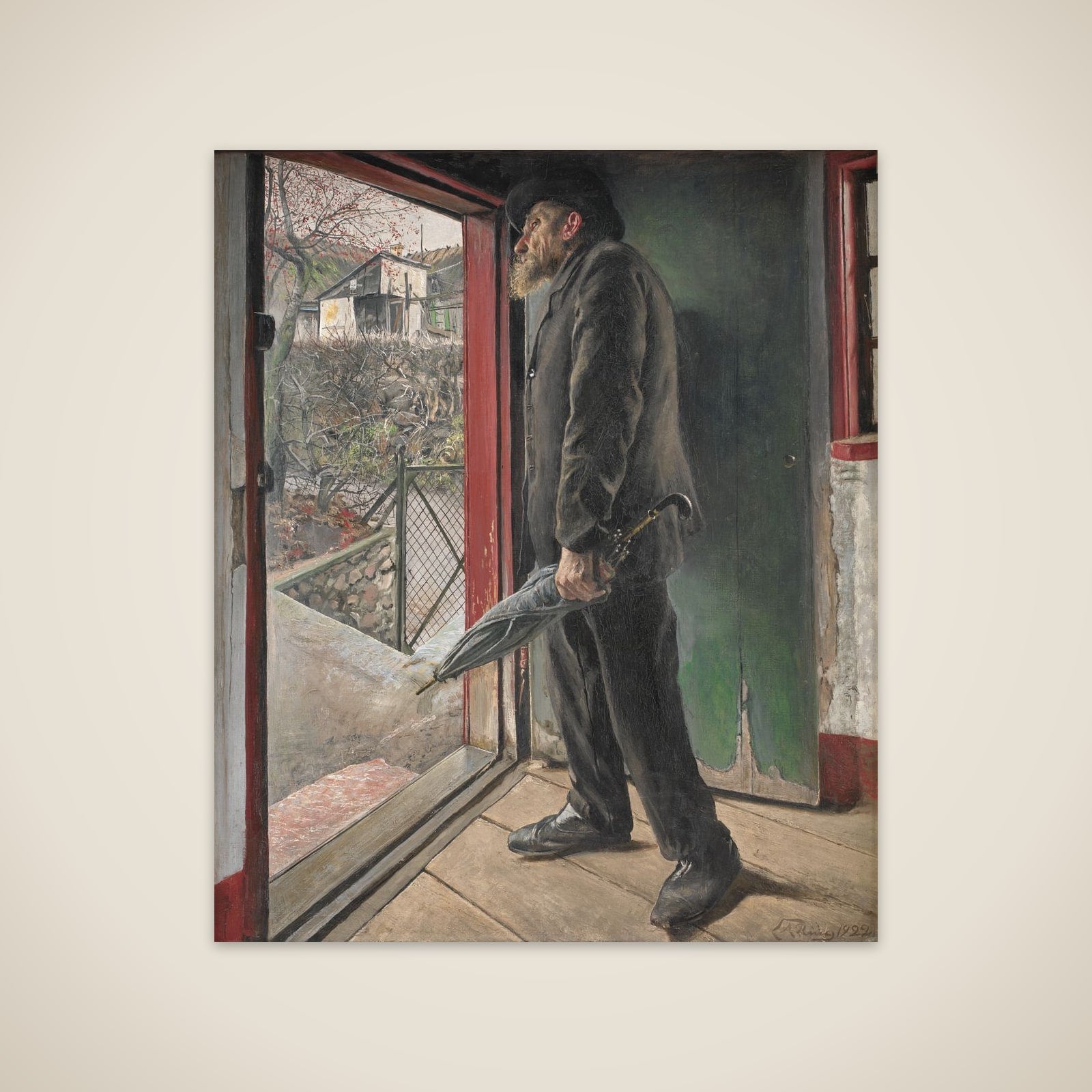 Er regnen hørt op? unframed print