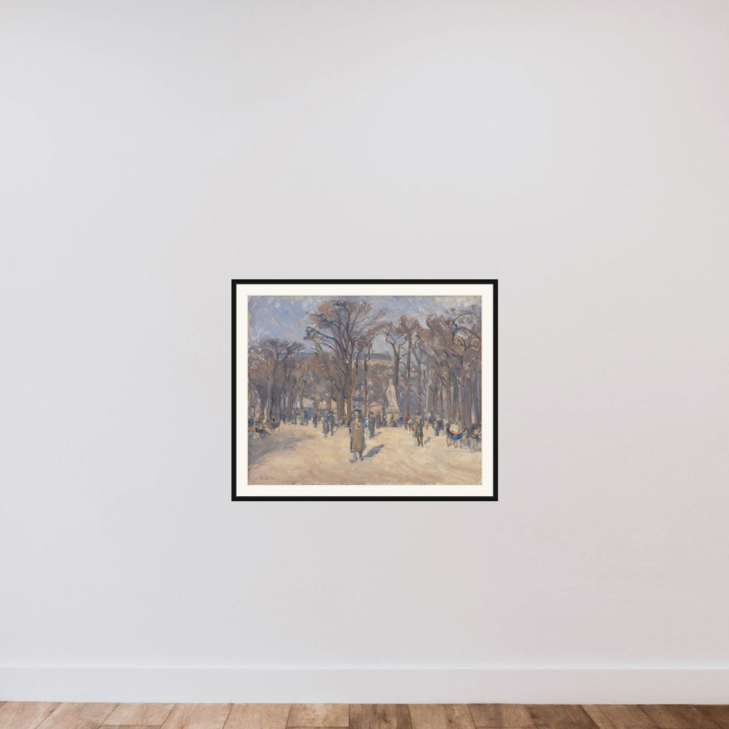 Martsdag i Luxembourghaven framed — shown to scale