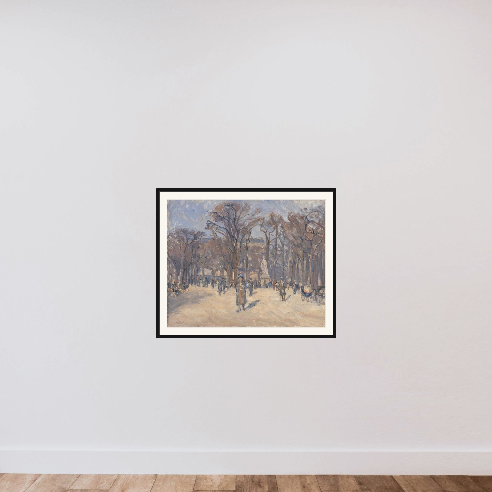 Martsdag i Luxembourghaven framed — shown to scale