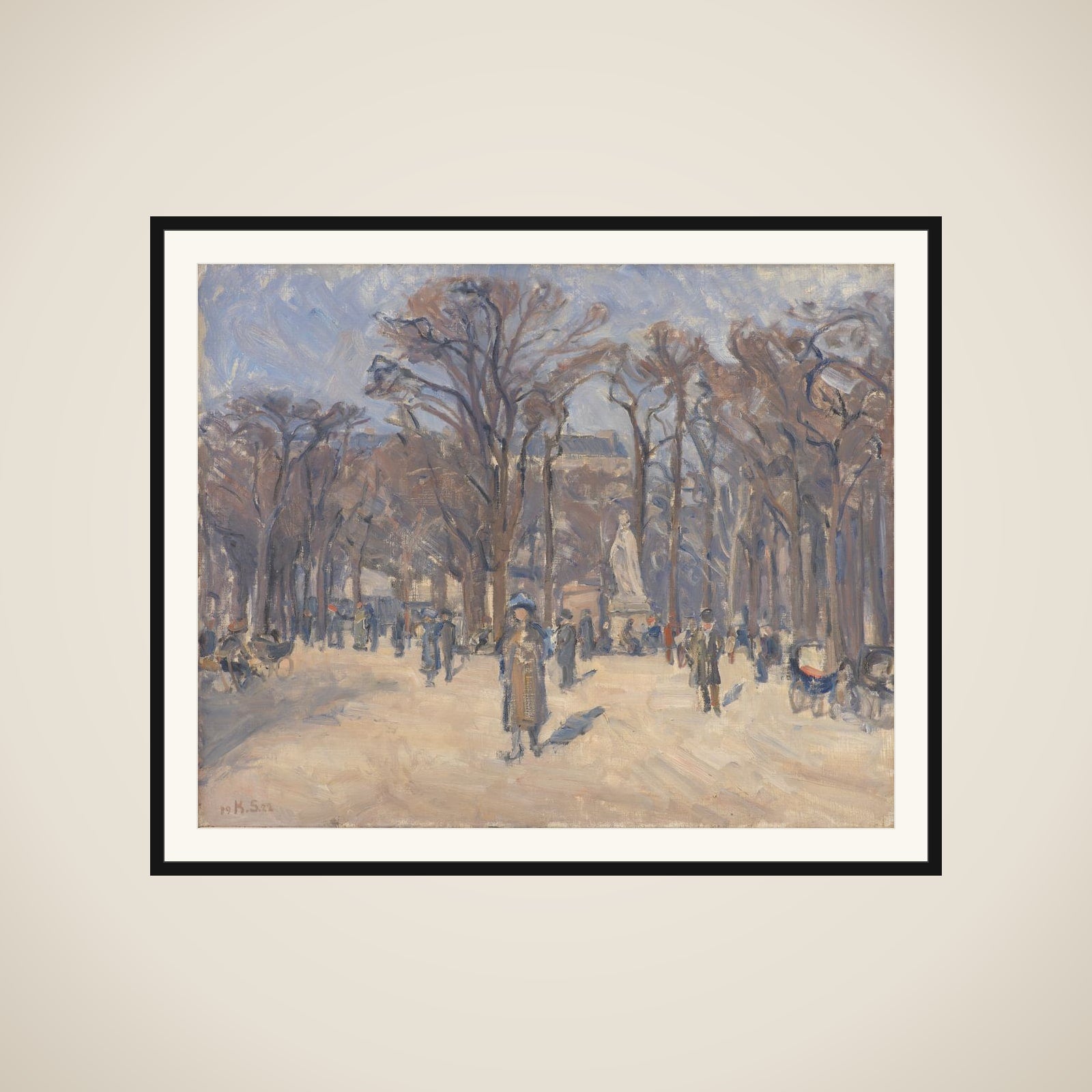 Martsdag i Luxembourghaven framed