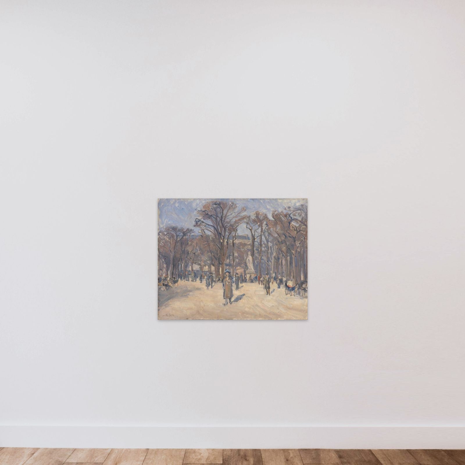 Martsdag i Luxembourghaven unframed — shown to scale
