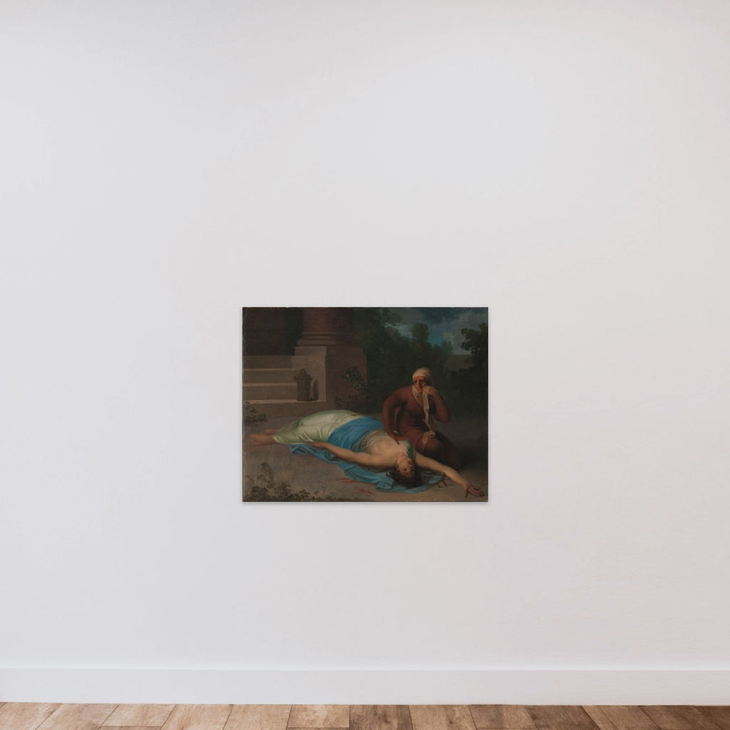 Den døende Messalina og hendes moder unframed — shown to scale
