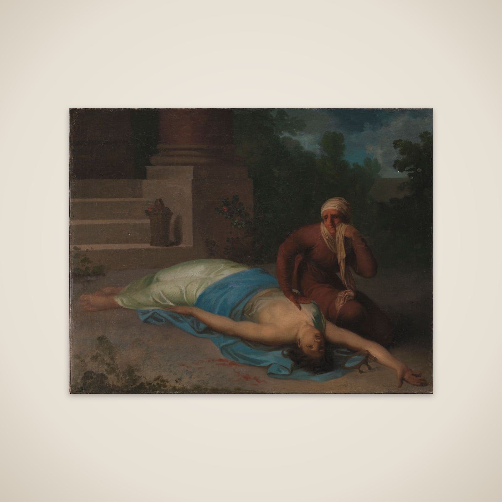 Den døende Messalina og hendes moder unframed print