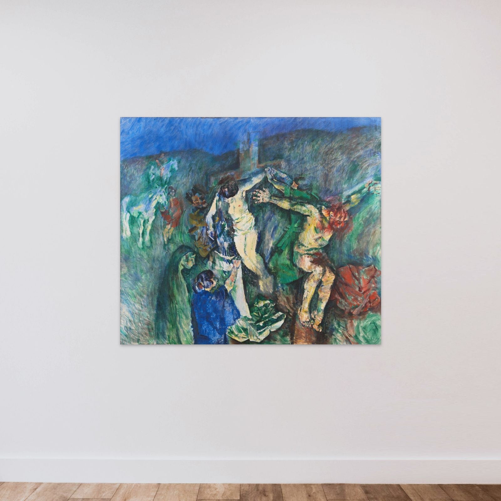 Golgatha unframed — shown to scale