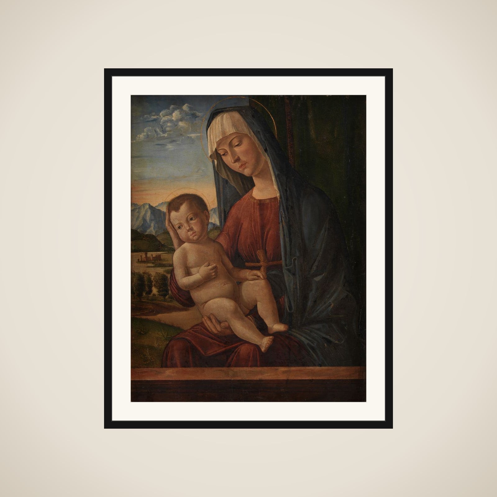 Madonna med Barnet framed