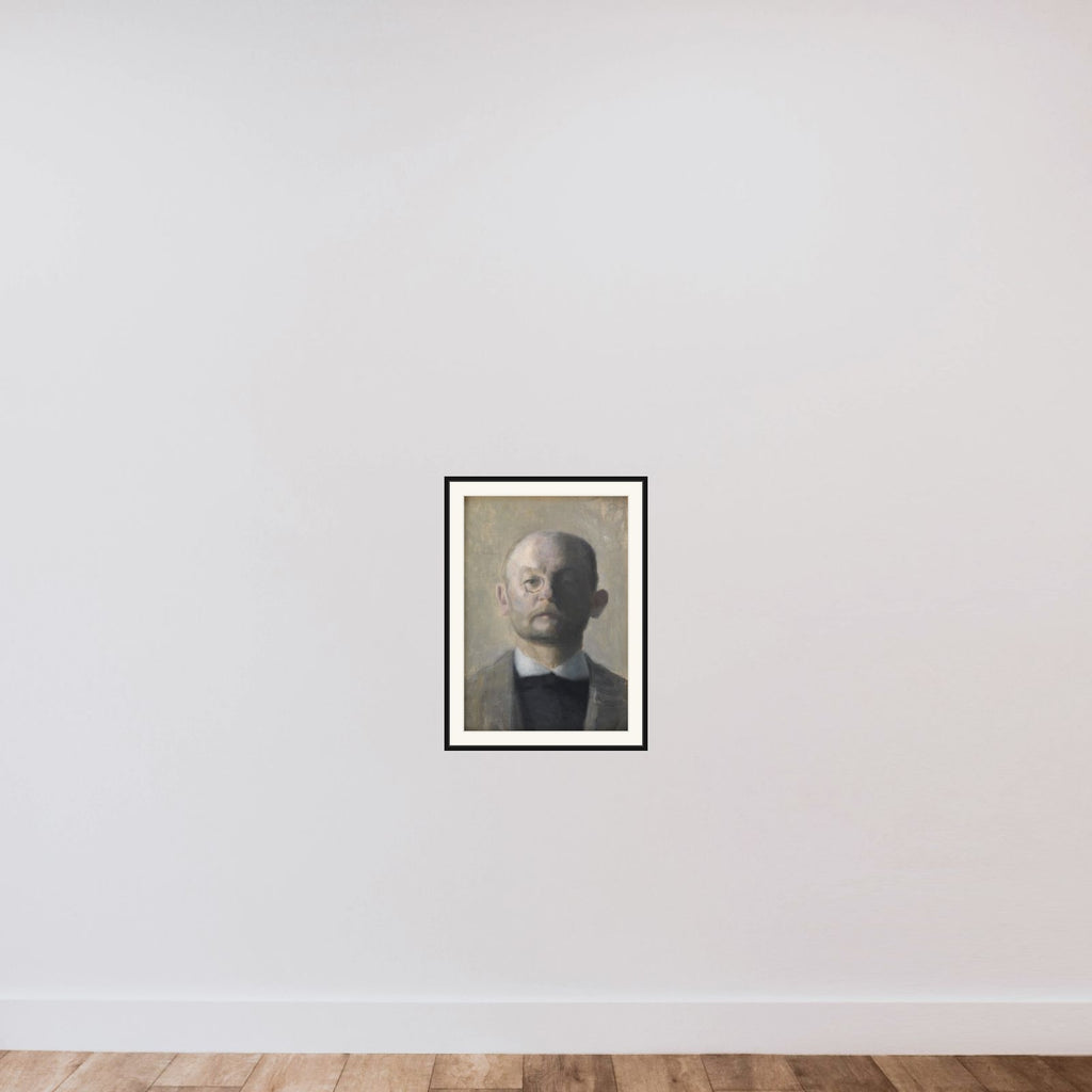 Maleren Kristian Zahrtmann framed — shown to scale