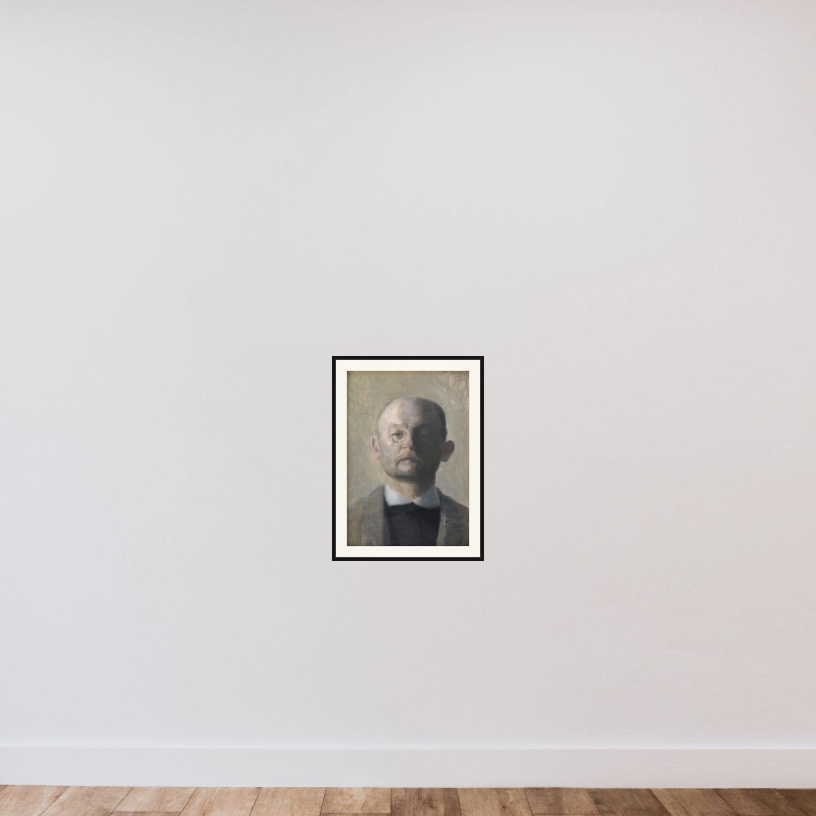 Maleren Kristian Zahrtmann framed — shown to scale