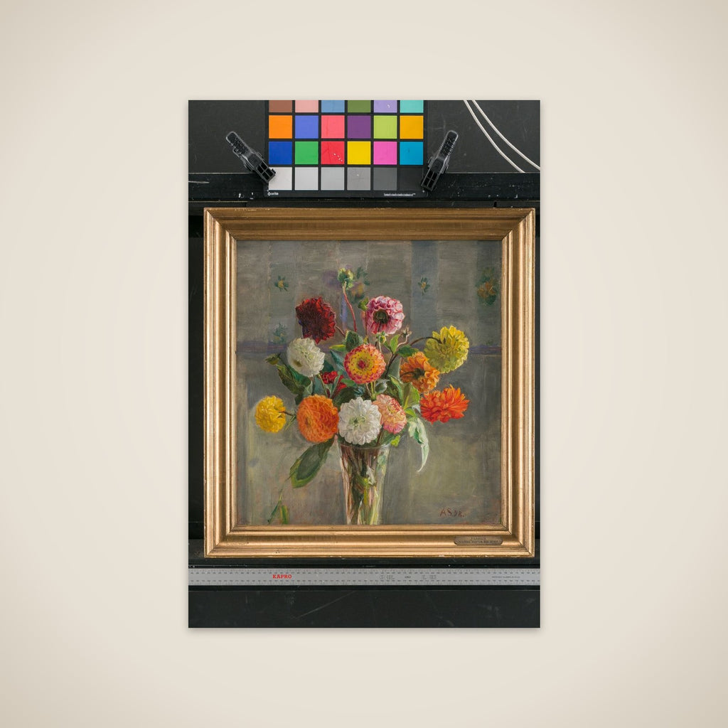 Georginer i et glas unframed print