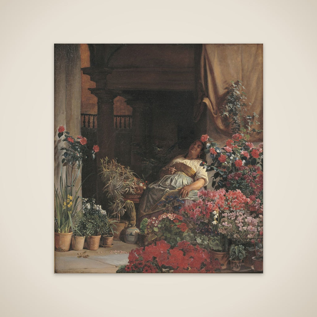 En blomstersælgerske fra Firenze unframed print