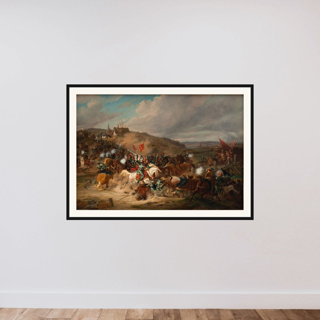 Daniel Rantzau bemægtiger sig Tureby Bro i Skåne under Syvårskrigen 1563-1570 framed — shown to scale