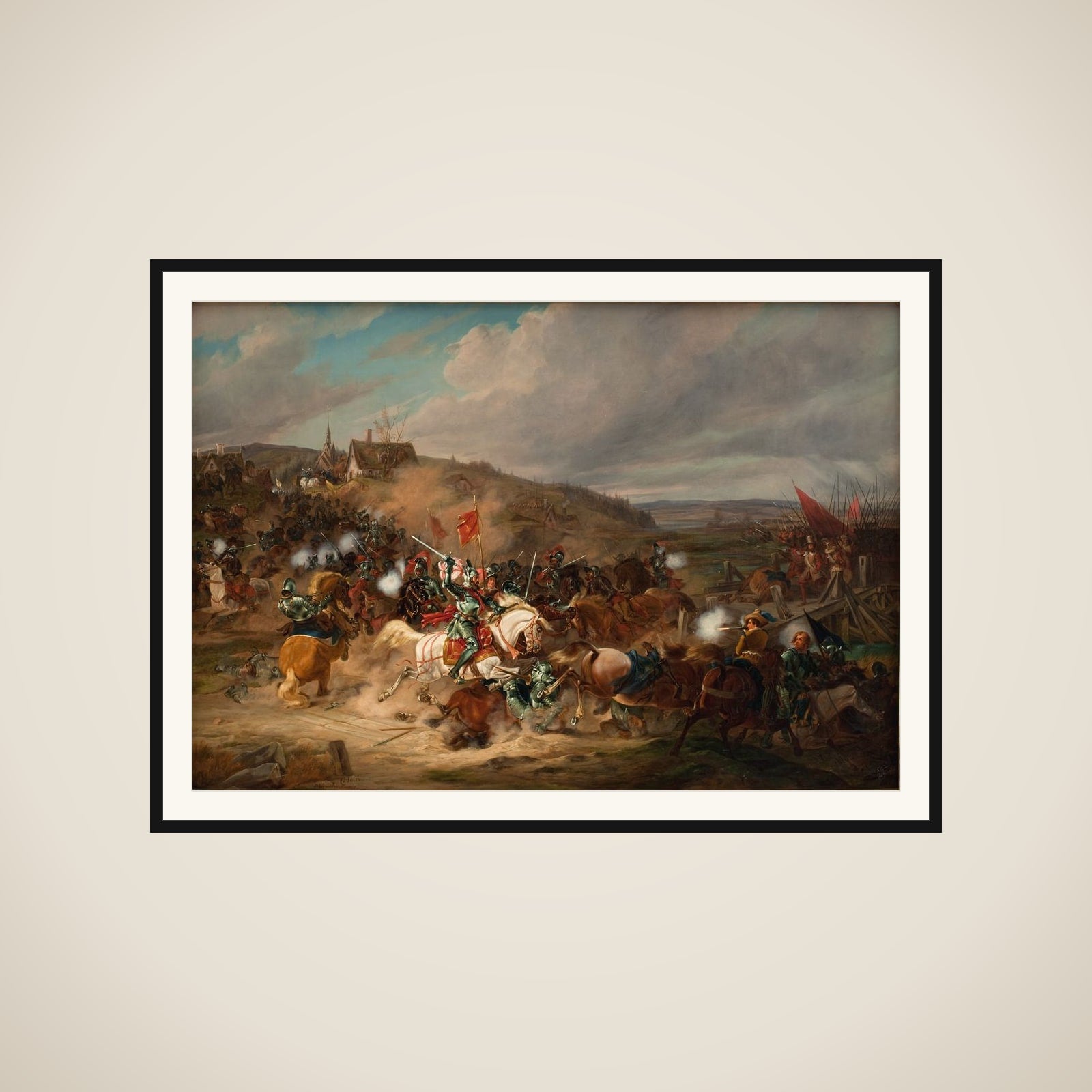 Daniel Rantzau bemægtiger sig Tureby Bro i Skåne under Syvårskrigen 1563-1570 framed