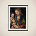 Maria med barnet og den lille Johannes framed