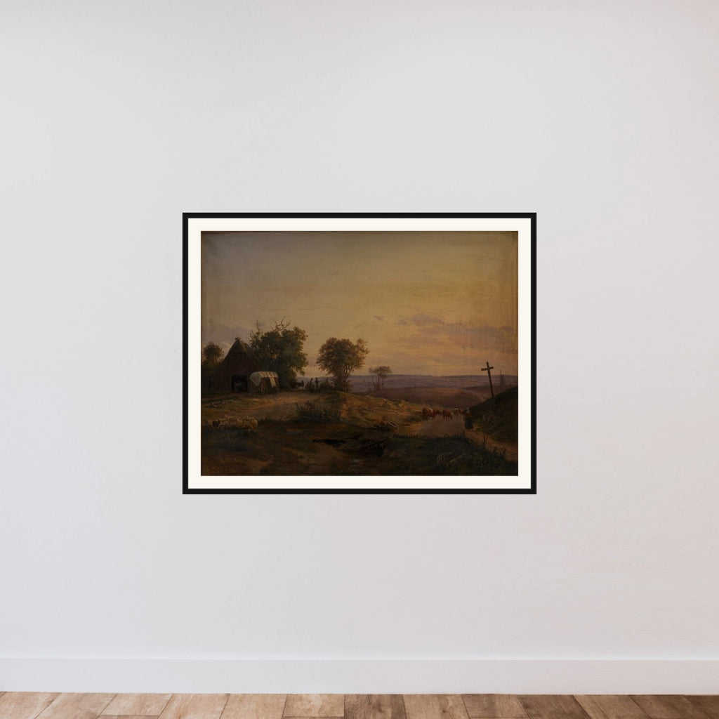 Parti af egnen ved Segeberg framed — shown to scale