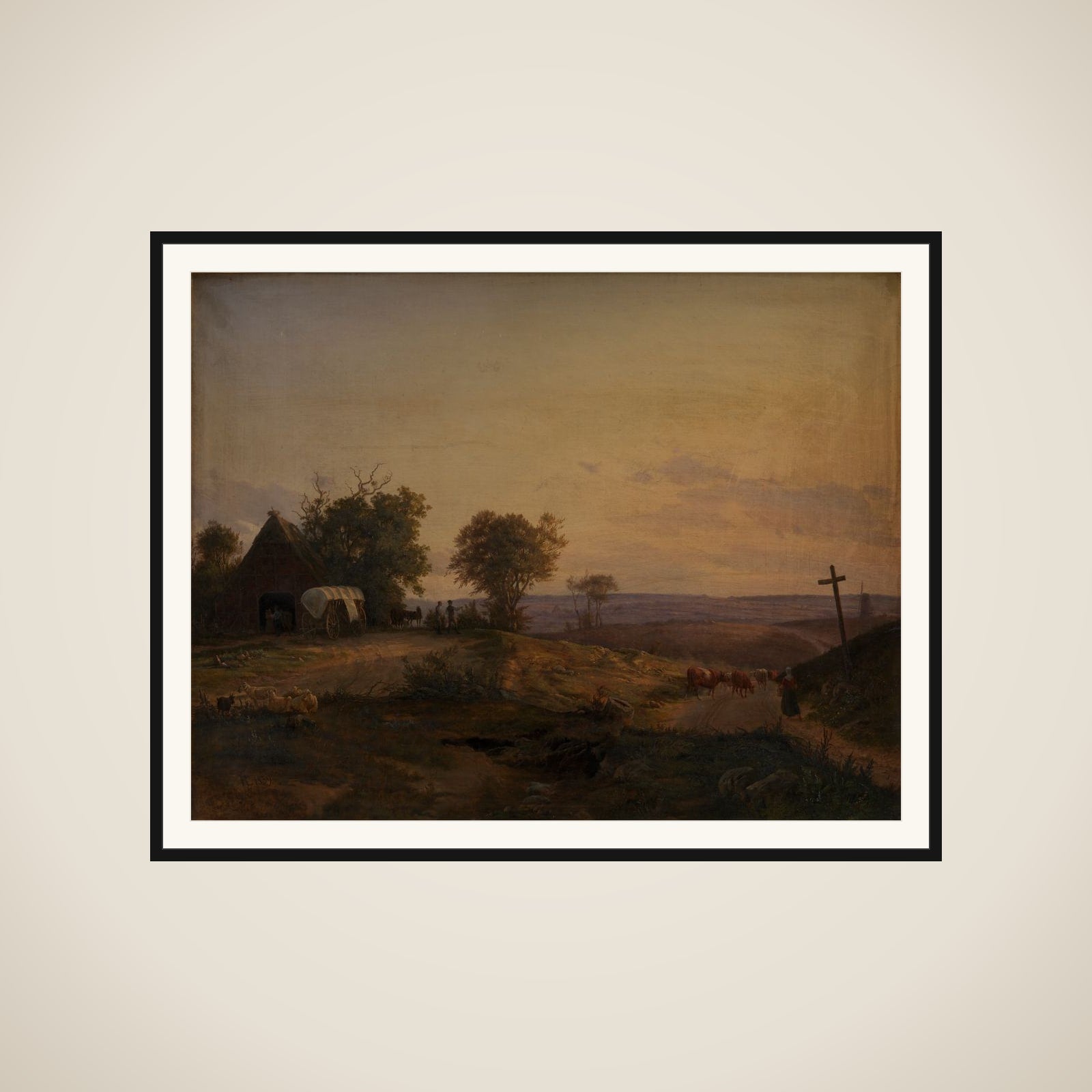 Parti af egnen ved Segeberg framed
