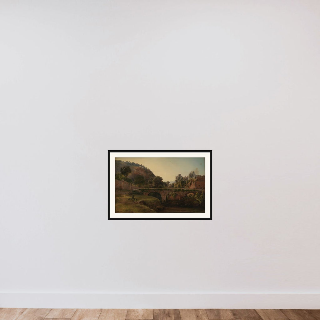 En bro ved Sorrento framed — shown to scale