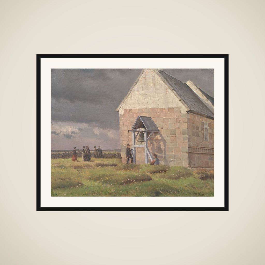 Nørre Vium Kirke. Optrækkende uvejr framed
