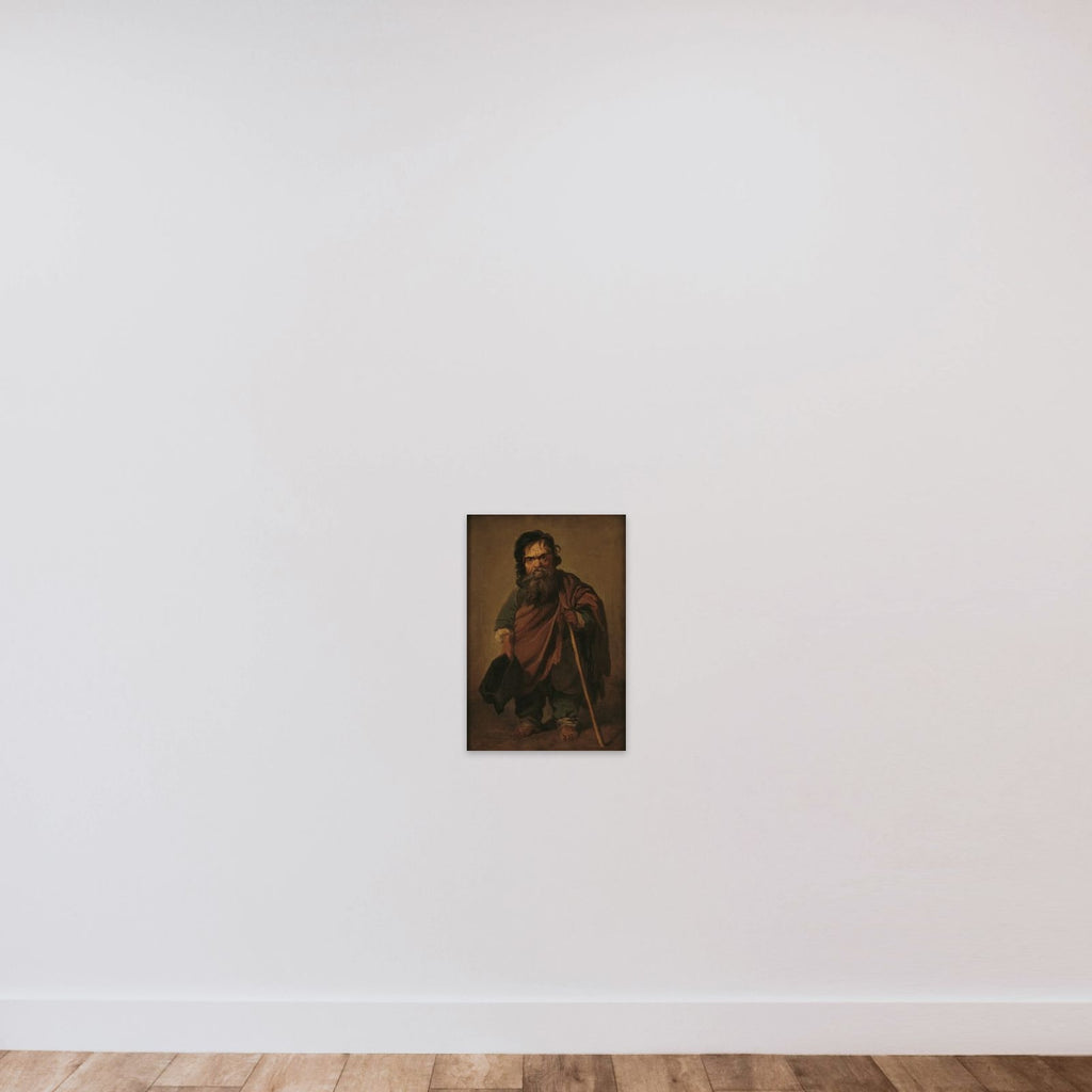 Den romerske dværg Francesco Ravai, kaldet Bajocco unframed — shown to scale