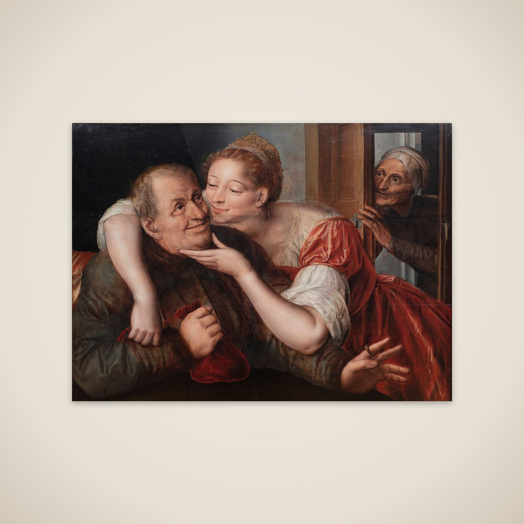 Det umage kærestepar unframed print