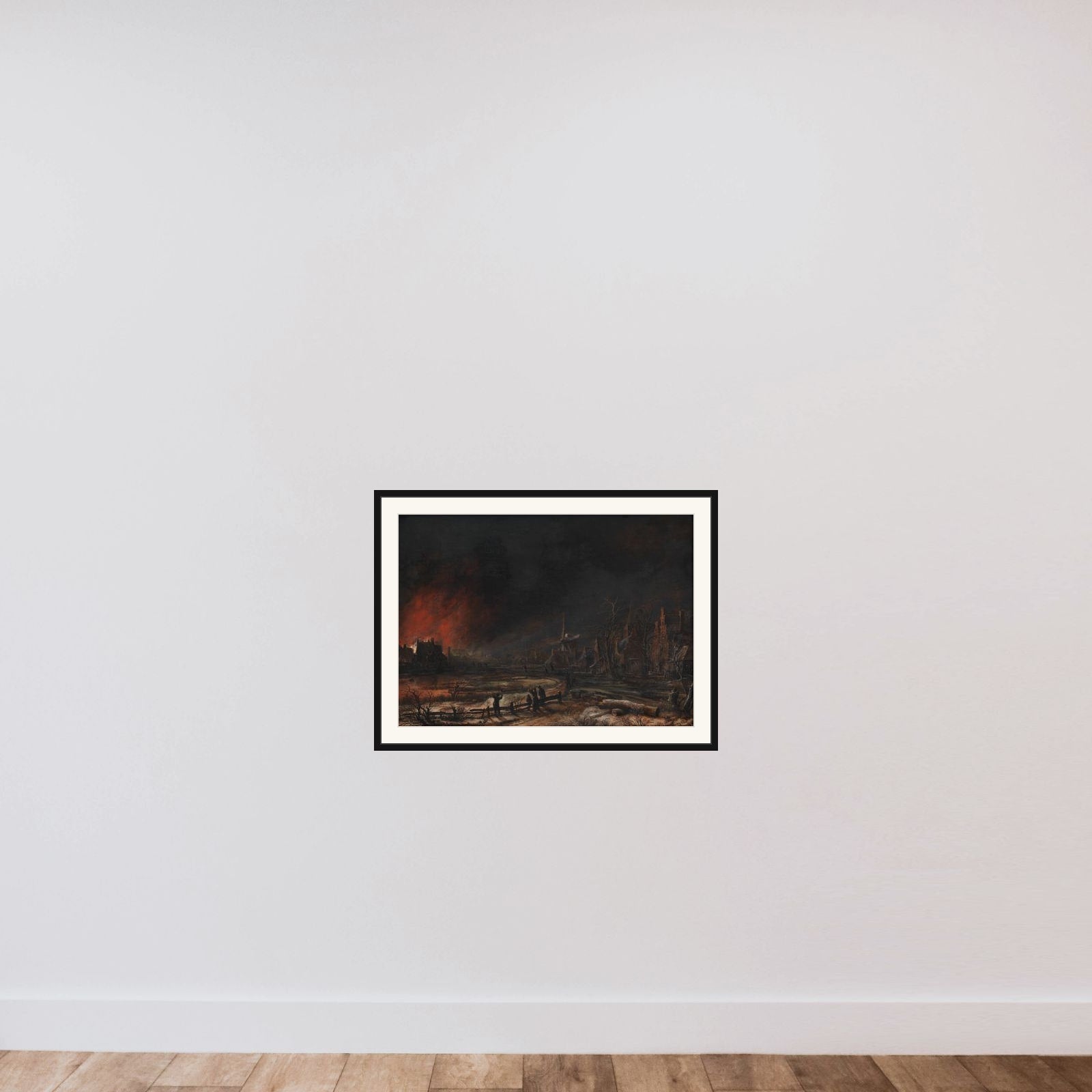 Ildebrand en vinternat framed — shown to scale