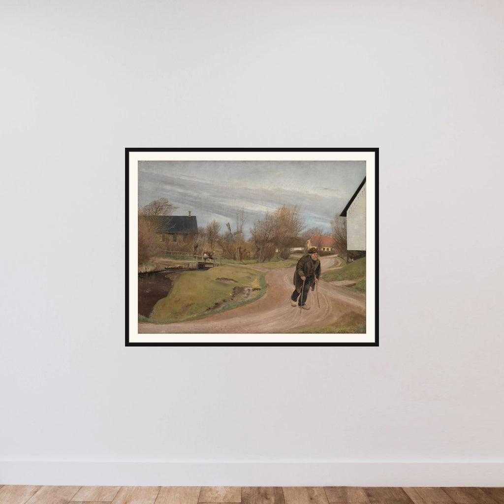Forår i Hals framed — shown to scale