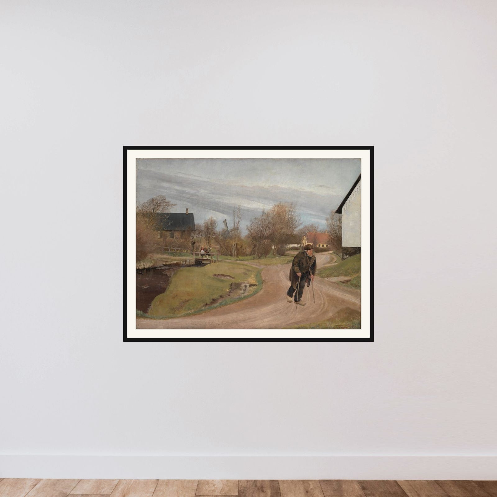 Forår i Hals framed — shown to scale